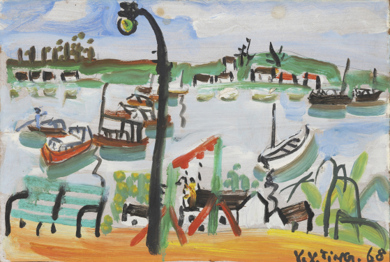 Sai Kung Seaside
Oil on board
H.29.5 x W.44.3 cm
1968
HKU.P.1997.1172
Gift of the HKU Museum Society